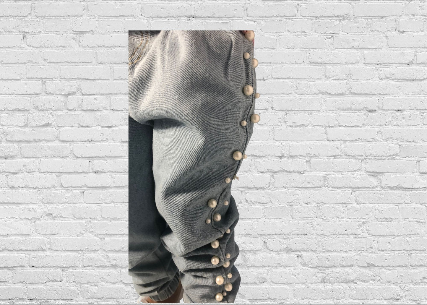 Pearls and All Denim Set